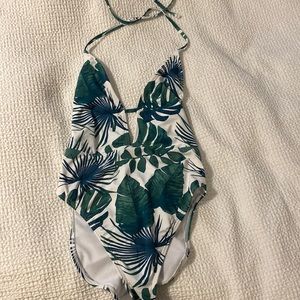 The Bikini Lab | Plunging Halter One-Piece